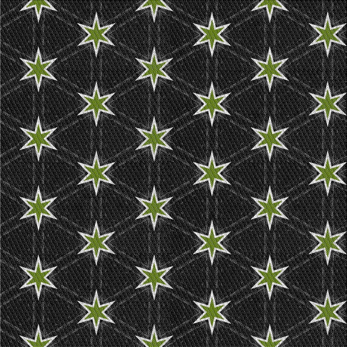 Square Patterned Black Novelty Rug, pat2520