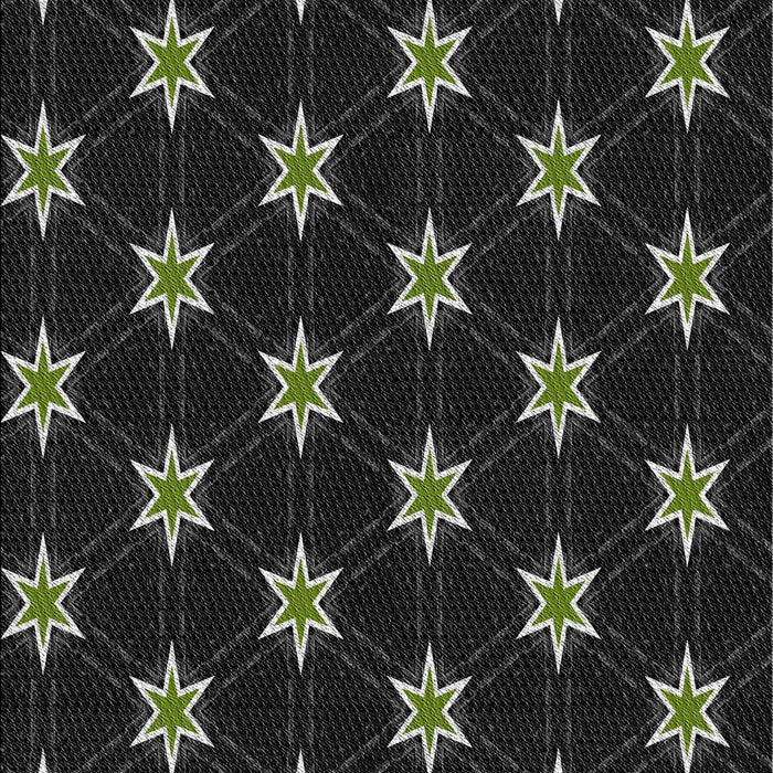 Patterned Black Novelty Rug, pat2520