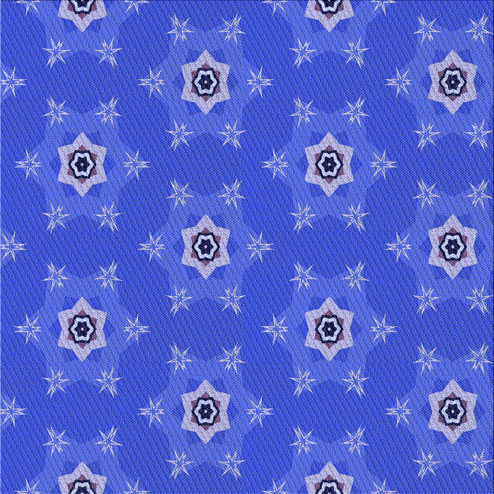 Round Patterned Sky Blue Rug, pat2521blu