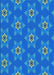 Patterned Blue Rug, pat2521lblu