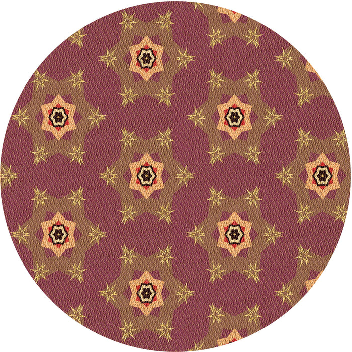 Square Machine Washable Transitional Orange Rug in a Living Room, wshpat2521org