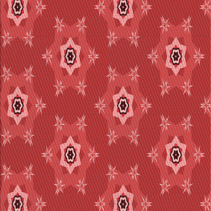 Machine Washable Transitional Red Rug, wshpat2521rd