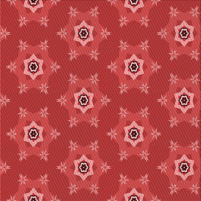 Round Patterned Red Rug, pat2521rd