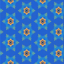 Square Patterned Blue Orchid Blue Novelty Rug, pat2521