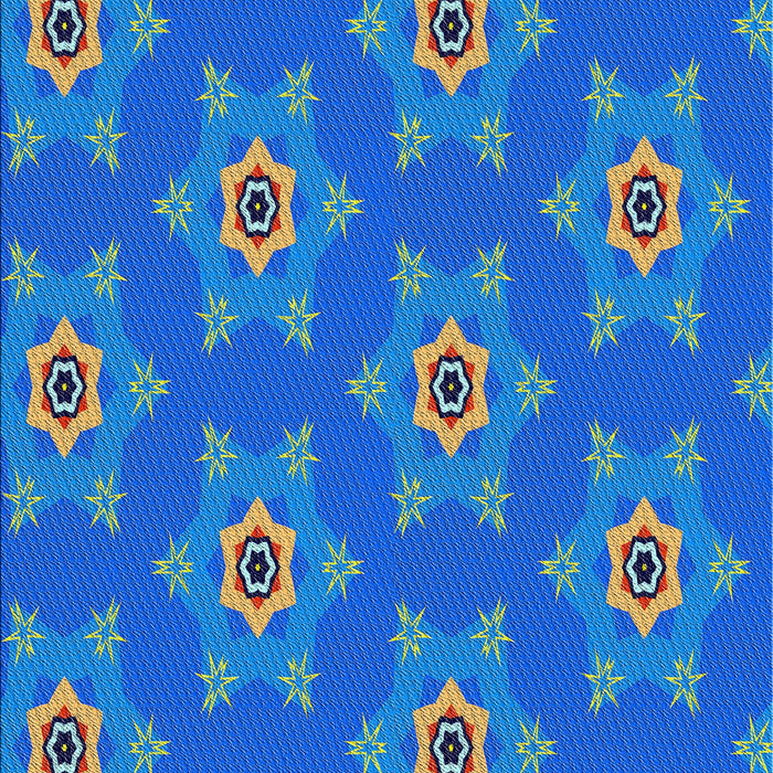 Machine Washable Transitional Blue Orchid Blue Rug, wshpat2521