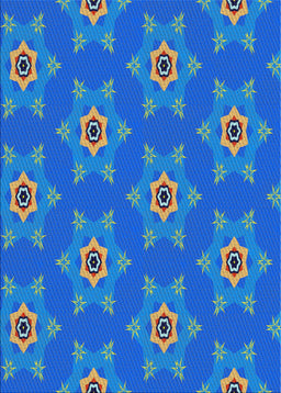 Patterned Blue Orchid Blue Novelty Rug, pat2521