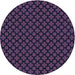 Square Machine Washable Transitional Deep Purple Rug in a Living Room, wshpat2522blu