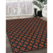 Machine Washable Transitional Coffee Brown Rug in a Family Room, wshpat2522lblu