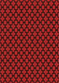 Machine Washable Transitional Night Red Rug, wshpat2522org