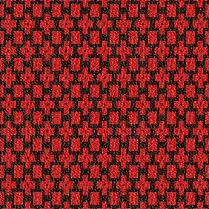 Patterned Red Rug, pat2522org