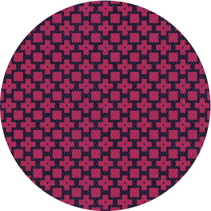 Square Machine Washable Transitional Dark Purple Rug in a Living Room, wshpat2522pur
