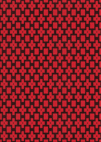 Machine Washable Transitional Red Rug, wshpat2522rd