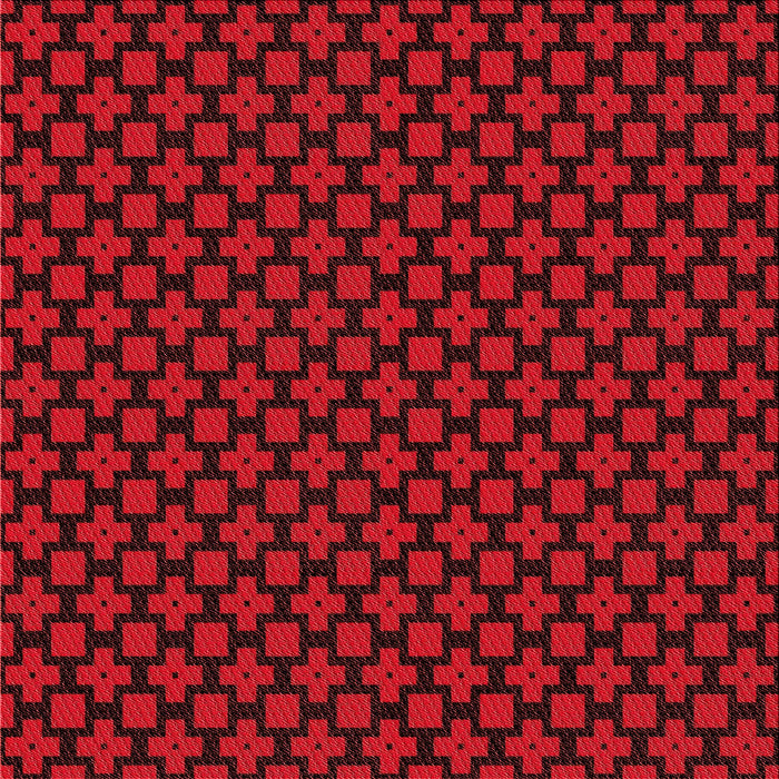 Round Patterned Red Rug, pat2522rd