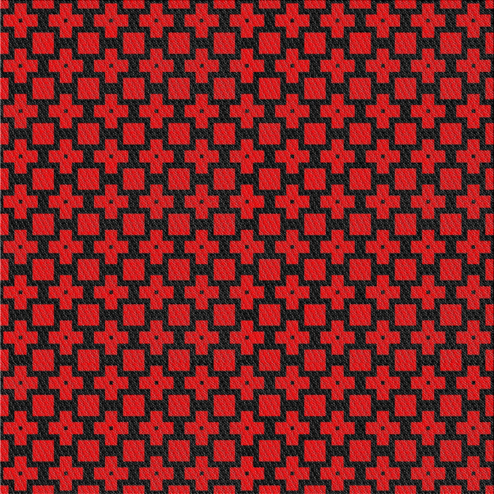 Square Patterned Bakers Brown Novelty Rug, pat2522