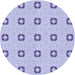 Square Patterned Purple Rug, pat2523blu