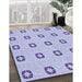 Machine Washable Transitional Purple Rug in a Family Room, wshpat2523blu