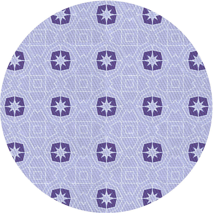 Square Machine Washable Transitional Purple Rug in a Living Room, wshpat2523blu