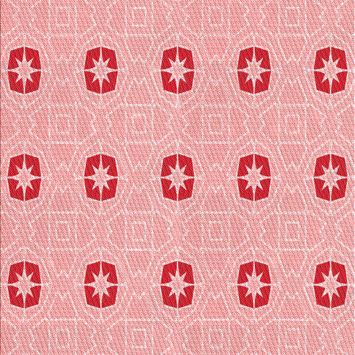 Machine Washable Transitional Red Rug, wshpat2523rd