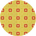 Square Patterned Yellow Rug, pat2523yw