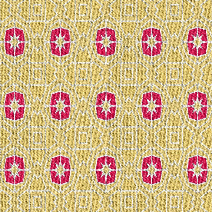 Patterned Harvest Gold Novelty Rug, pat2523