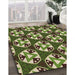 Machine Washable Transitional Chocolate Brown Rug in a Family Room, wshpat2524brn