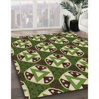 Patterned Milk Chocolate Brown Rug, pat2524brn