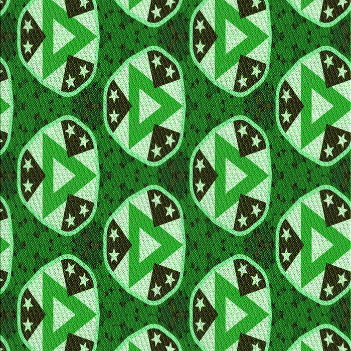 Patterned Deep Emerald Green Rug, pat2524grn