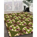 Machine Washable Transitional Metallic Gold Rug in a Family Room, wshpat2524org