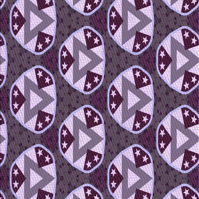 Patterned Plum Purple Rug, pat2524pur