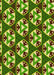 Patterned Yellow Green Rug, pat2524yw