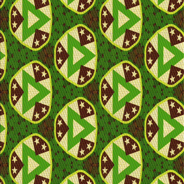 Patterned Yellow Green Rug, pat2524yw