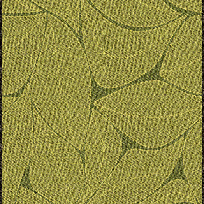 Patterned Olive Green Rug, pat2525brn