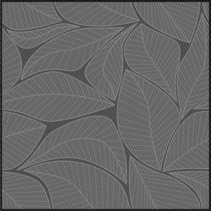 Round Patterned Gray Rug, pat2525gry