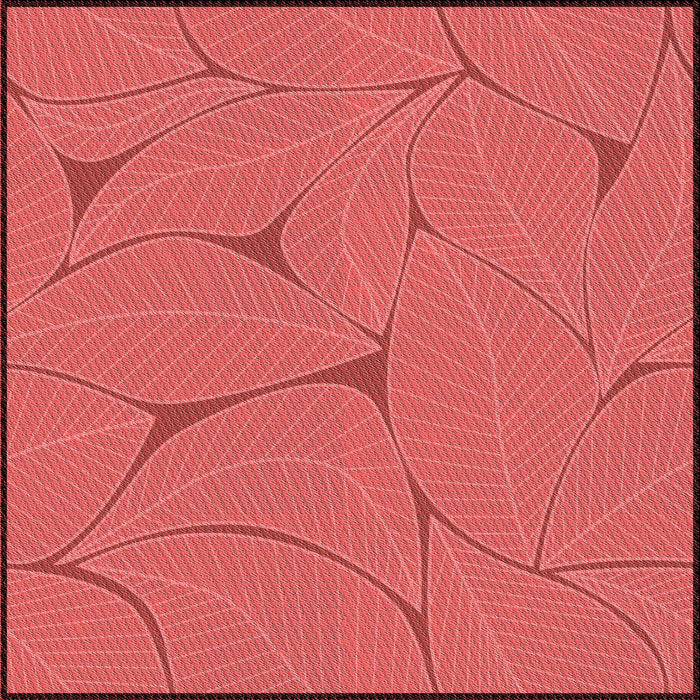 Round Patterned Red Rug, pat2525rd