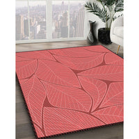 Patterned Red Rug, pat2525rd