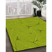 Machine Washable Transitional Pistachio Green Rug in a Family Room, wshpat2525yw