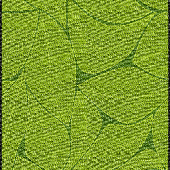 Patterned Seaweed Green Novelty Rug, pat2525