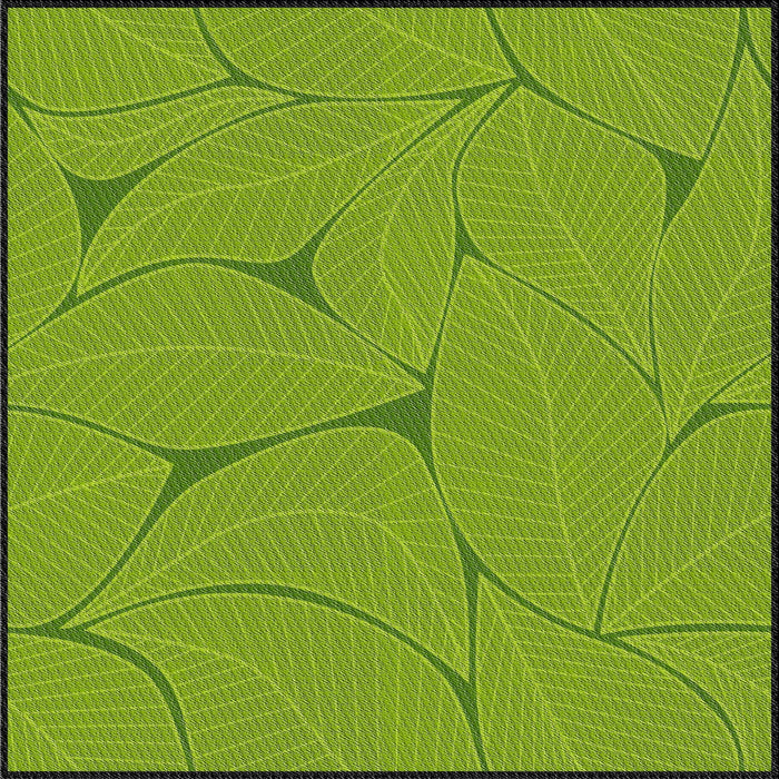 Square Patterned Seaweed Green Novelty Rug, pat2525