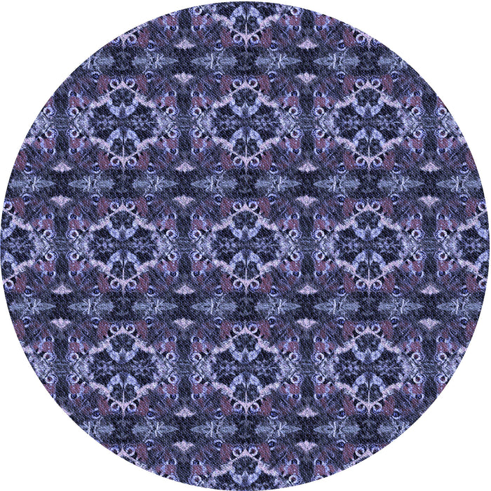 Square Patterned Periwinkle Purple Rug, pat2526blu