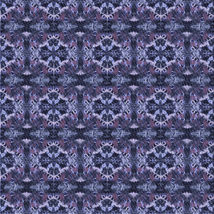 Round Patterned Periwinkle Purple Rug, pat2526blu