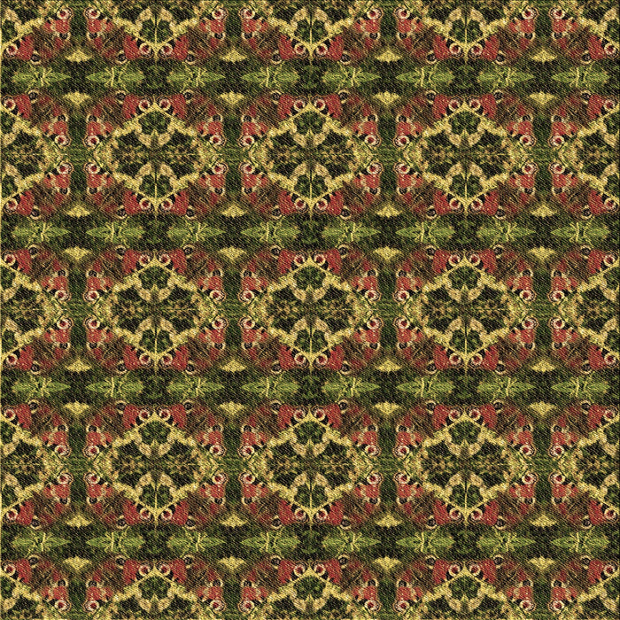 Round Machine Washable Transitional Night Red Rug, wshpat2526brn