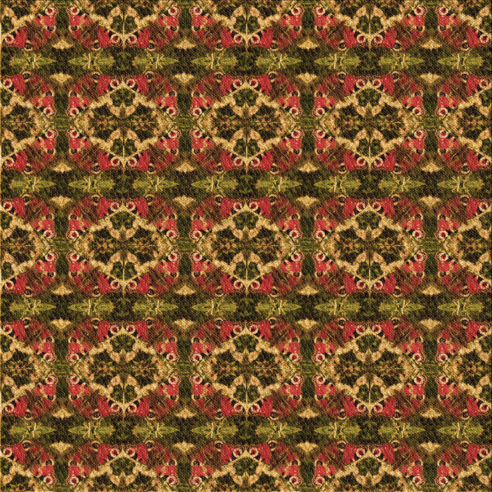 Round Patterned Sedona Brown Rug, pat2526org