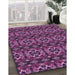 Patterned Orchid Purple Rug in Family Room, pat2526pur