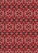 Patterned Cranberry Red Rug, pat2526rd