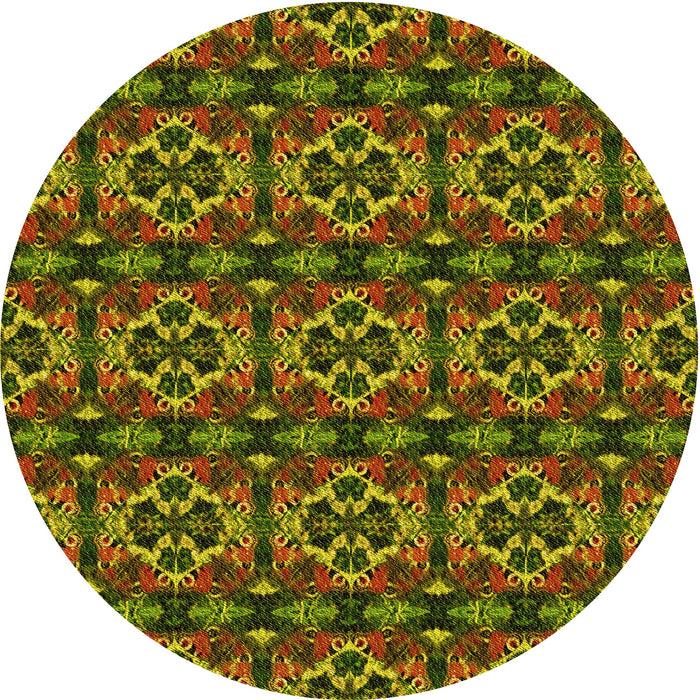 Square Patterned Bakers Brown Rug, pat2526yw