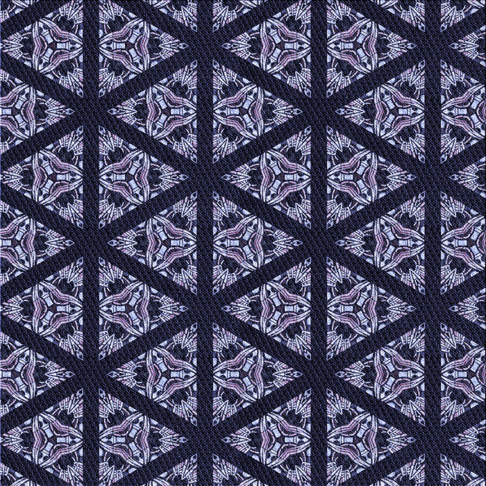 Round Patterned Periwinkle Purple Rug, pat2527blu