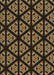 Patterned Black Brown Rug, pat2527brn