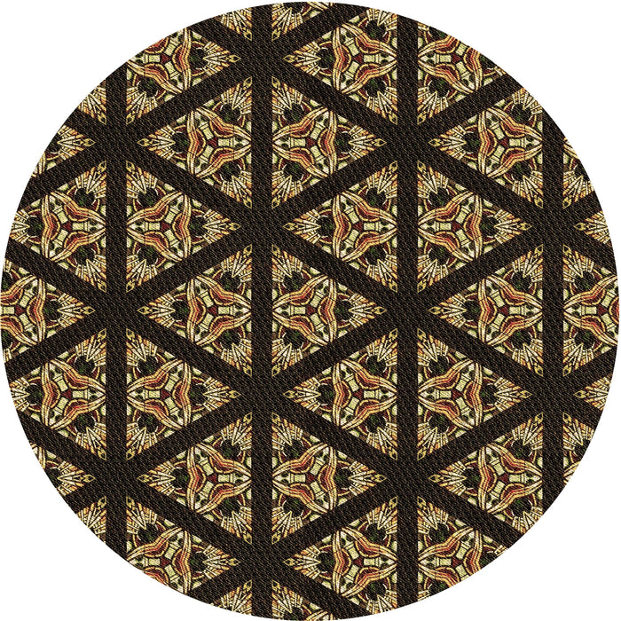 Square Machine Washable Transitional Black Brown Rug in a Living Room, wshpat2527brn