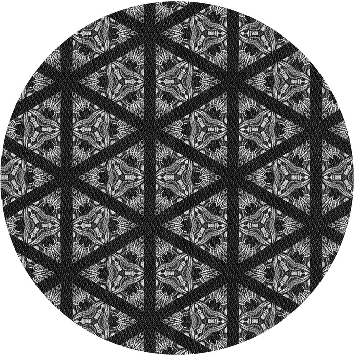 Square Machine Washable Transitional Gray Rug in a Living Room, wshpat2527gry