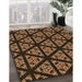 Machine Washable Transitional Black Brown Rug in a Family Room, wshpat2527org